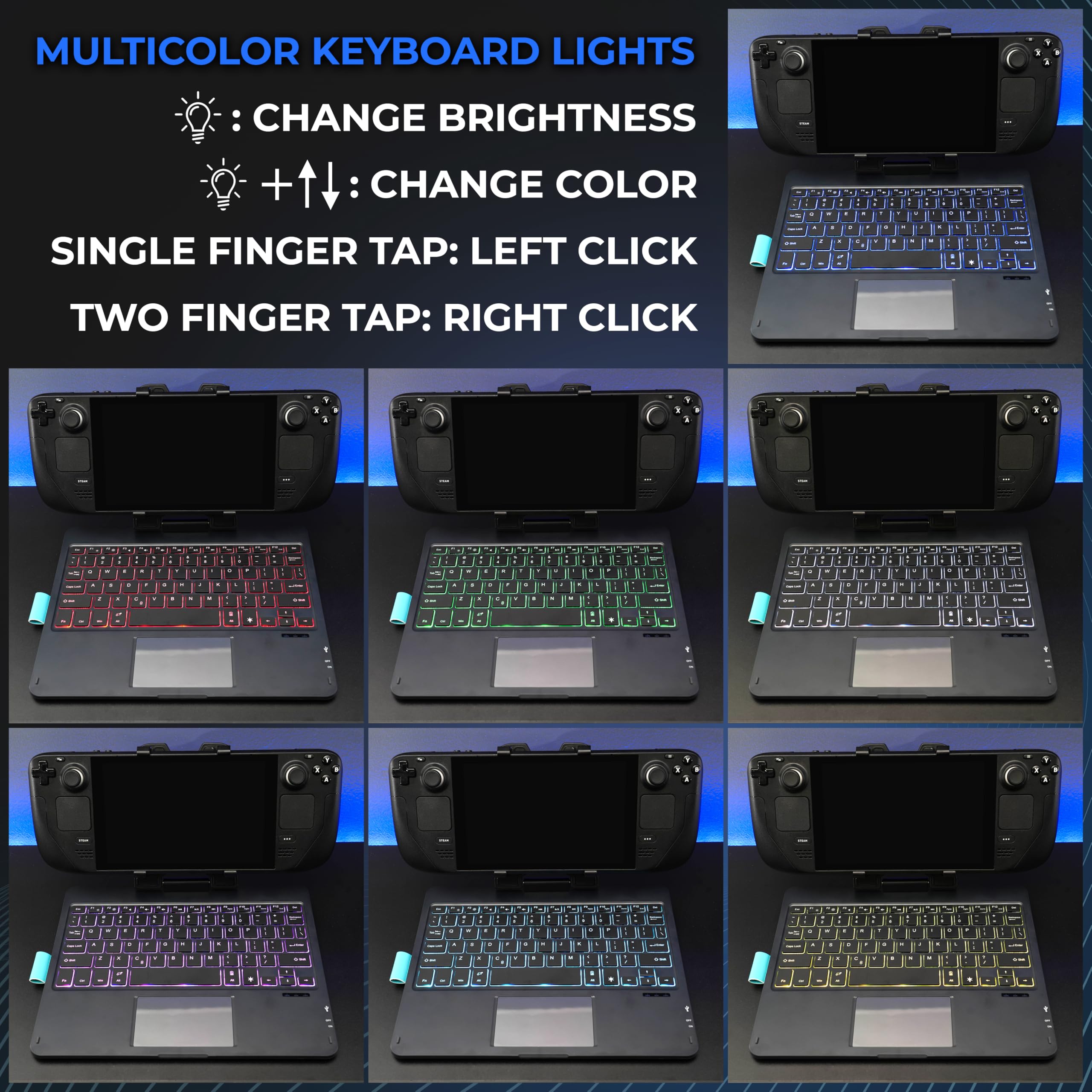 Invensic DeckTop - Teclado de Cubierta de Vapor y ratón con